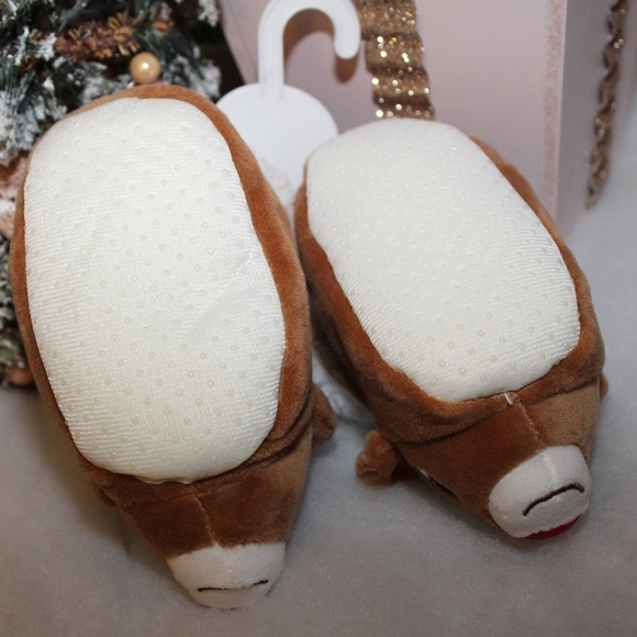 Rudolph Red Nosed Reindeer Slippers BRAND NEW 6-12 months Christmas Slippers - Picture 4 of 4